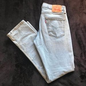 Mens Levi's Slim Fit 511 Light Wash Jeans